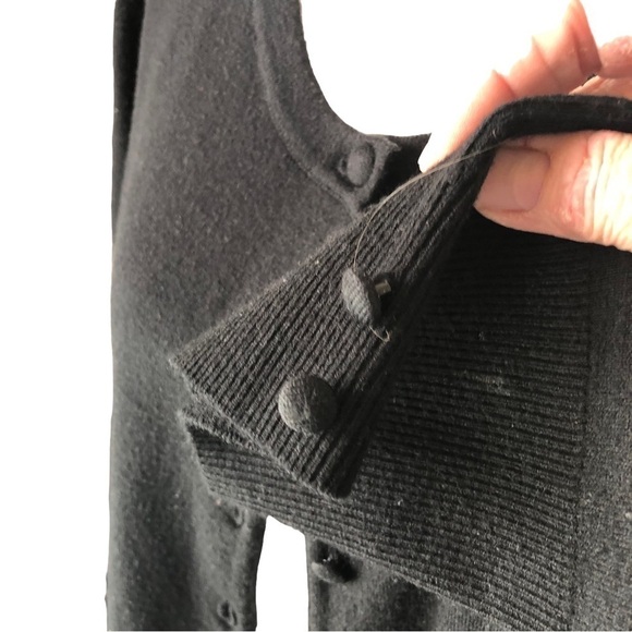 Evie Full Covered Button Front Cardigan Women L Long Sleeves Round Neck - Picture 3 of 6